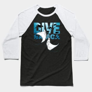 Giant Manta Rays Dive Samoa Baseball T-Shirt